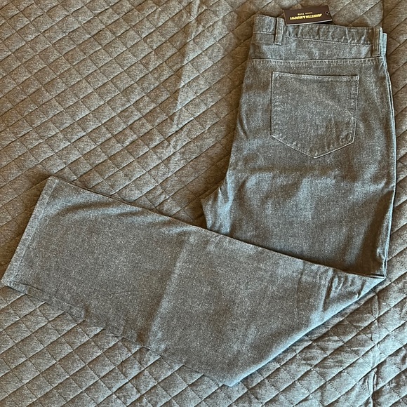 Men’s Charcoal Straight leg Johnston & Murphy Jeans Size 38/32 - With Tag - Picture 1 of 3